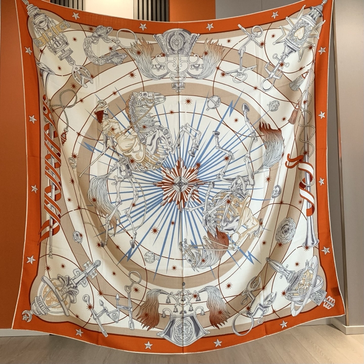 Women'S Accessories For Neck - Luxury Brand Scarf Large Silk Shawls