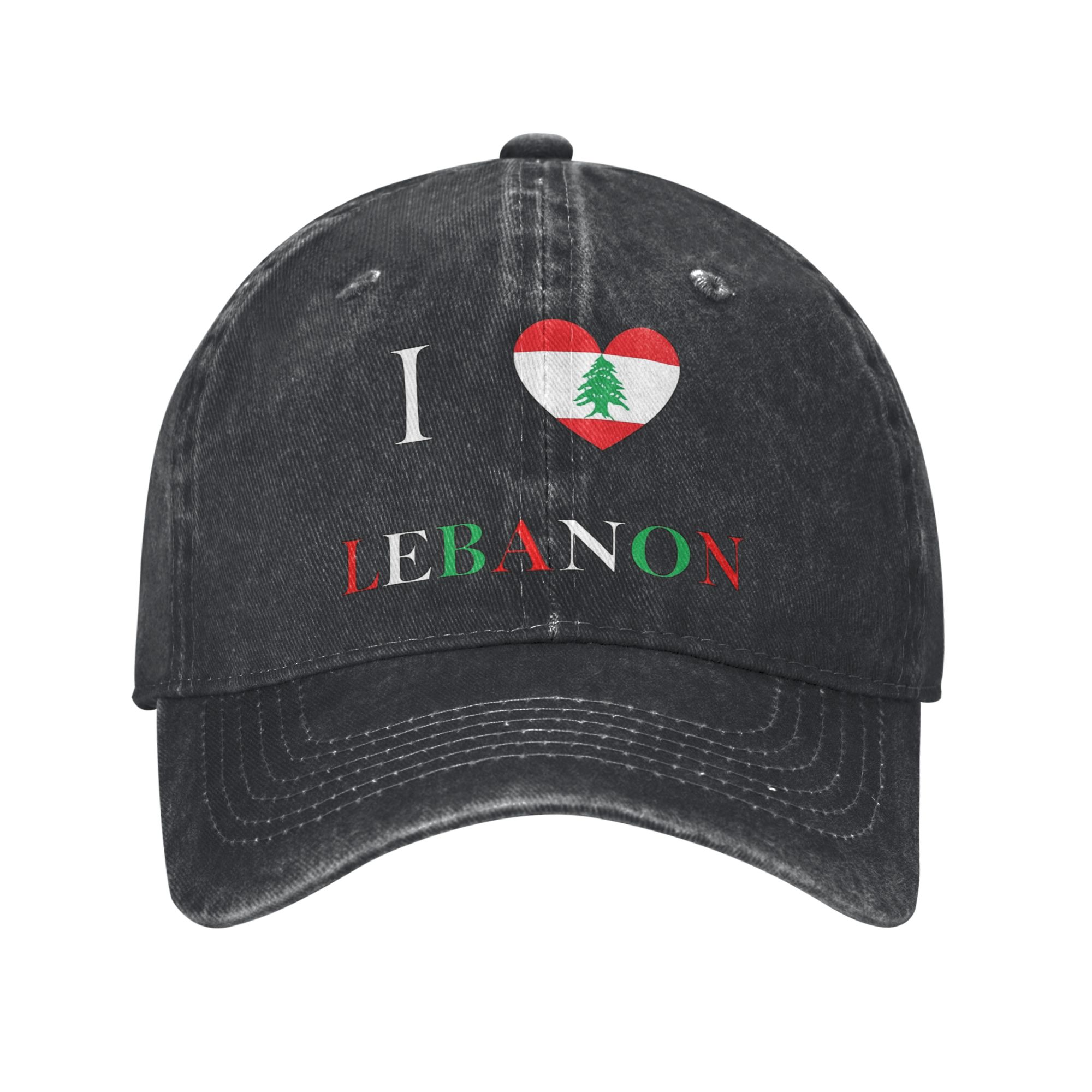 Women Accessories Lebanon - Lebanon Flag Heart Trucker Hats Accessories