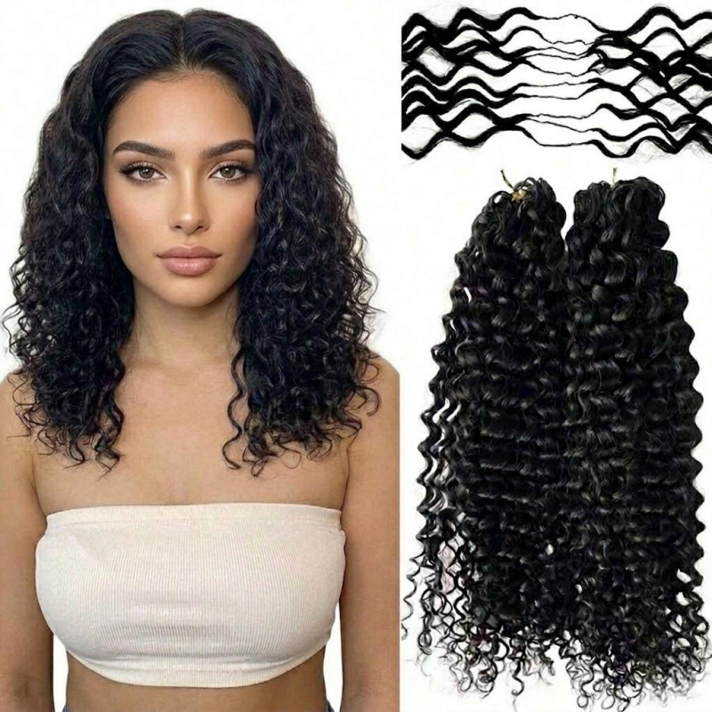 Women Accessories Pack - Water Wave Synthetic Feather Crochet 16