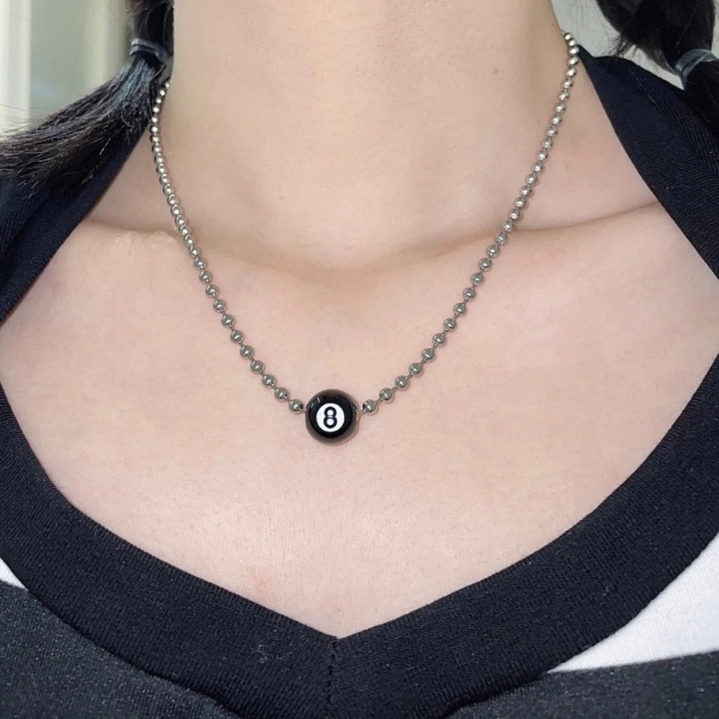 Kpop Fashion Vintage Black 8 B - đánh giá và giá Women'S Accessories In The 90S