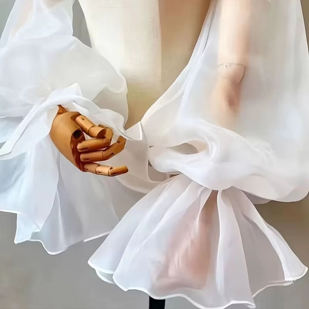 Puffy Bridal Sleeves Long Slee - đánh giá và giá Women'S Accessories For Neck