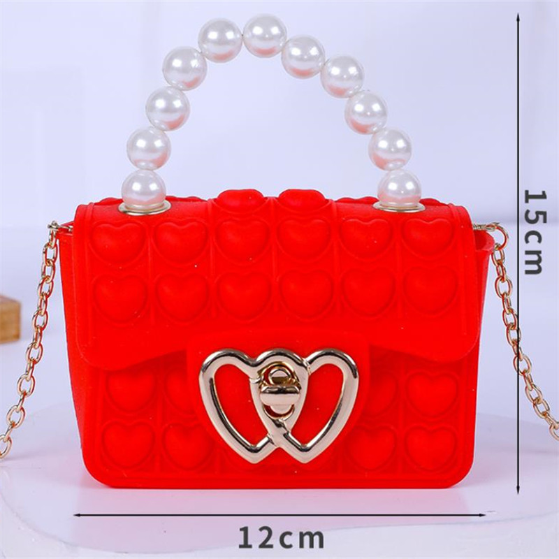 Silicone Love Bubble Jelly Bag - đánh giá và giá Wallet Chain Bag