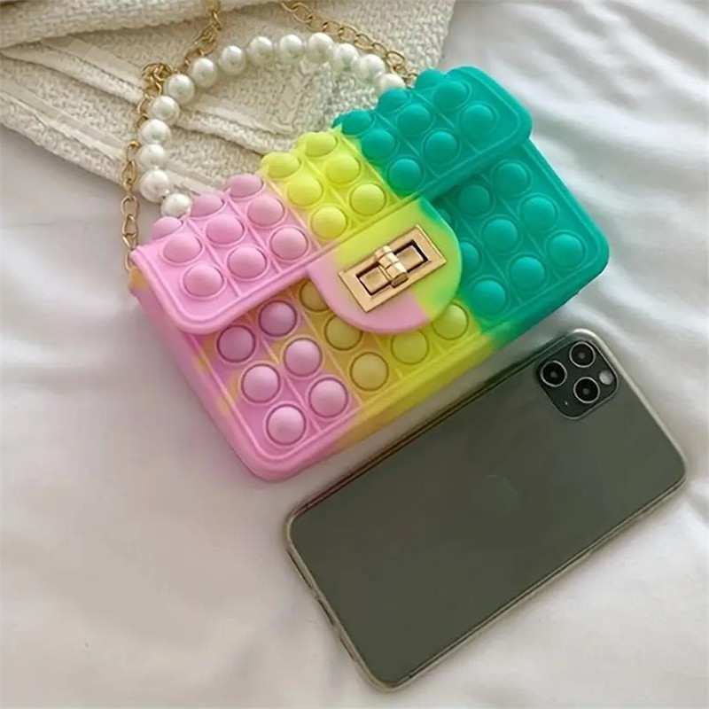 Silicone Love Bubble Jelly Bag - đánh giá và giá Wallet Chain Bag