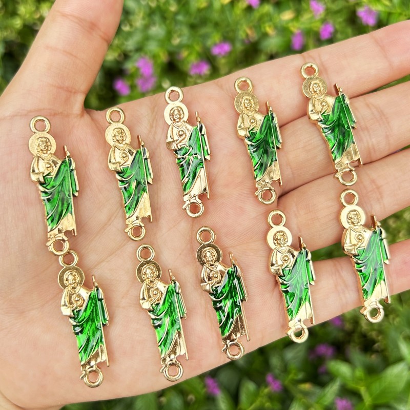 10PCS Green Saint Jude Bracele - đánh giá và giá Women Juda Accessories