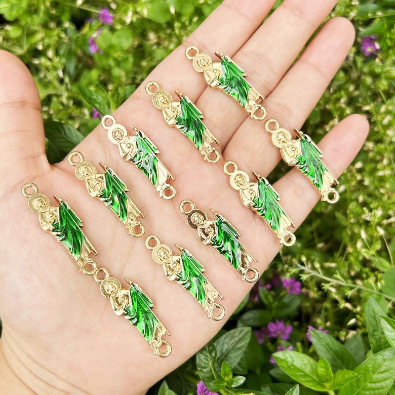 10PCS Green Saint Jude Bracele - đánh giá và giá Women Juda Accessories