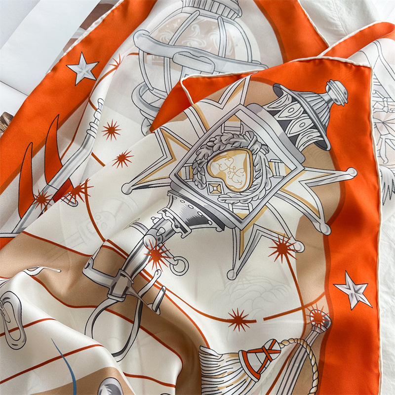 Luxury Brand Scarf Large Silk  - đánh giá và giá Women'S Accessories For Neck