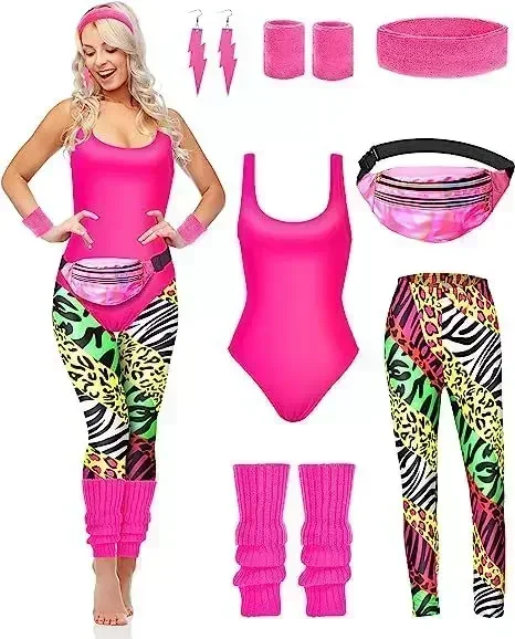 7 Pcs 80s Fancy Workout Costum - đánh giá và giá Women'S Accessories In The 90S
