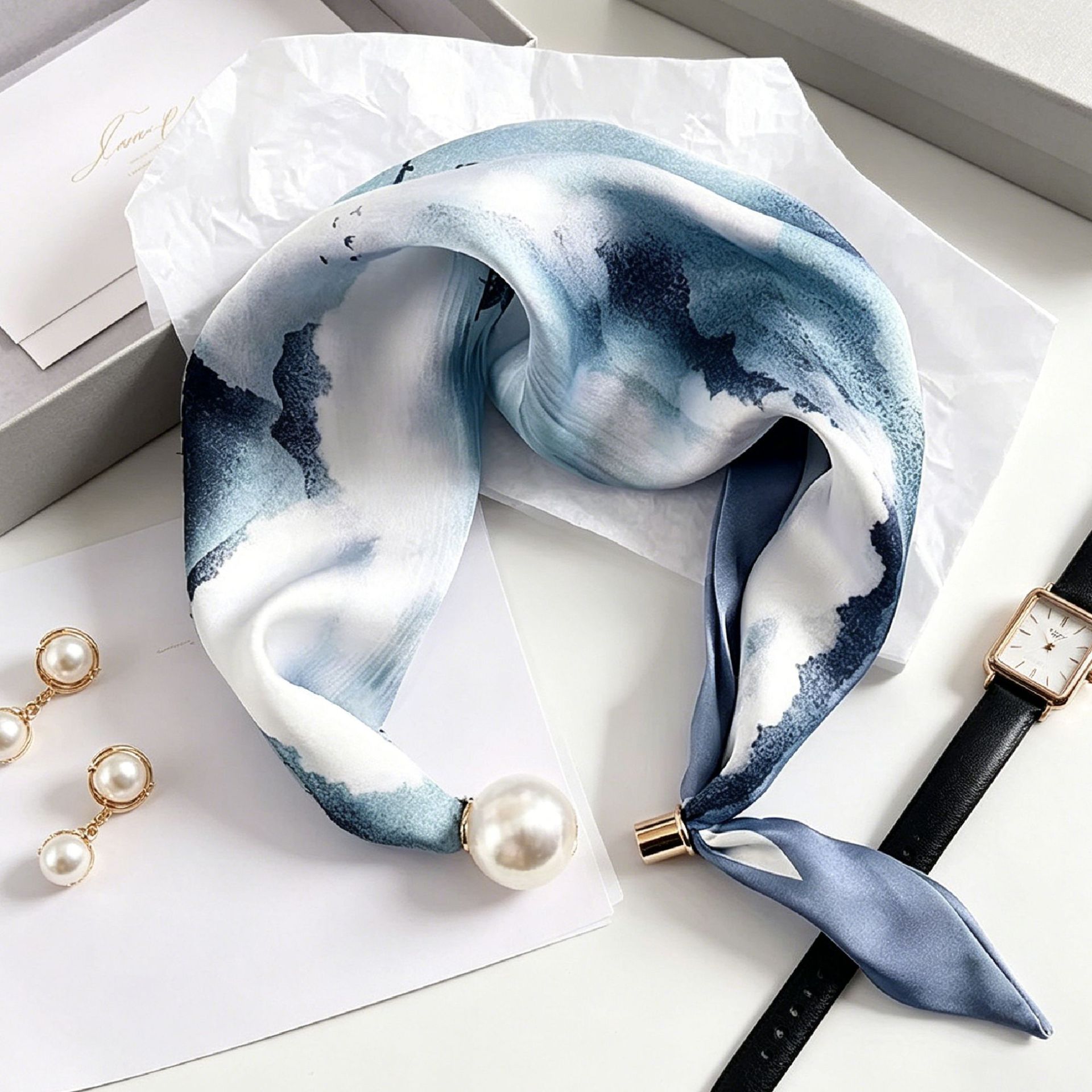 New Paisley Prints Pearl Tail  - đánh giá và giá Women'S Accessories For Neck