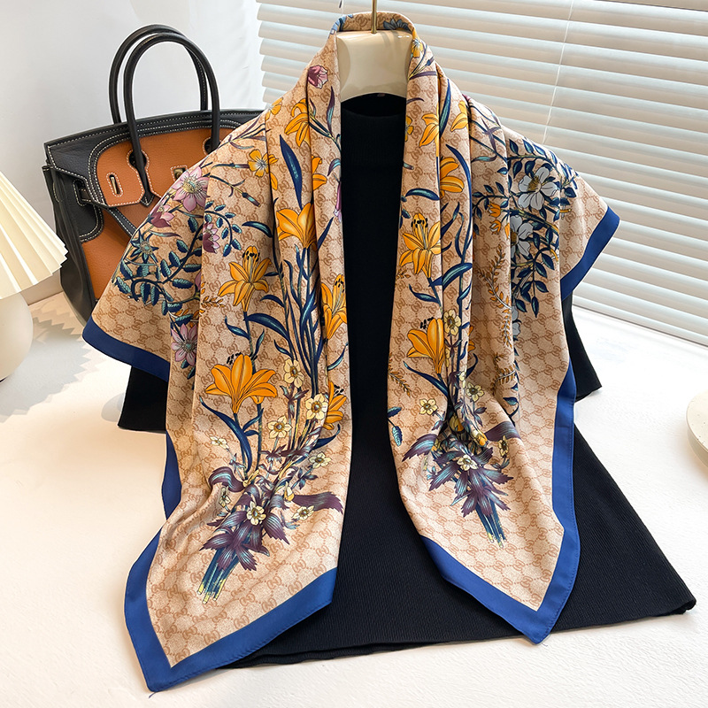 New Twill Satin Scarf 90cm, Wo - đánh giá và giá Women'S Accessories For Neck