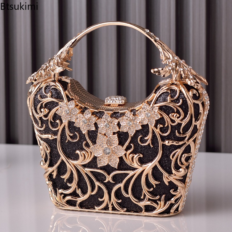 Hollow Out Metal Evening Bags  - đánh giá và giá Wallet Chain Bag