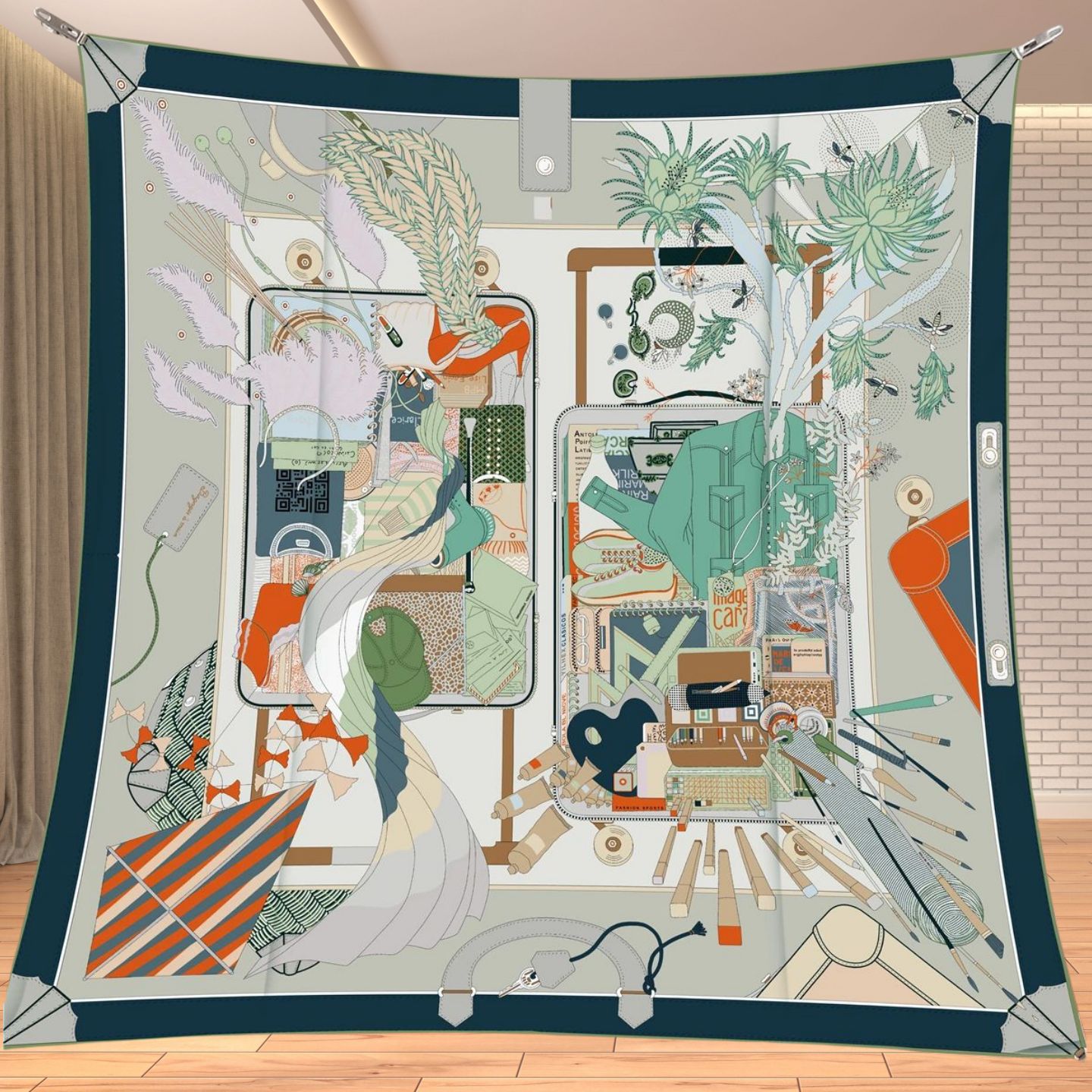 90cm Twill Silk Like Square Sc - đánh giá và giá Women'S Accessories For Neck