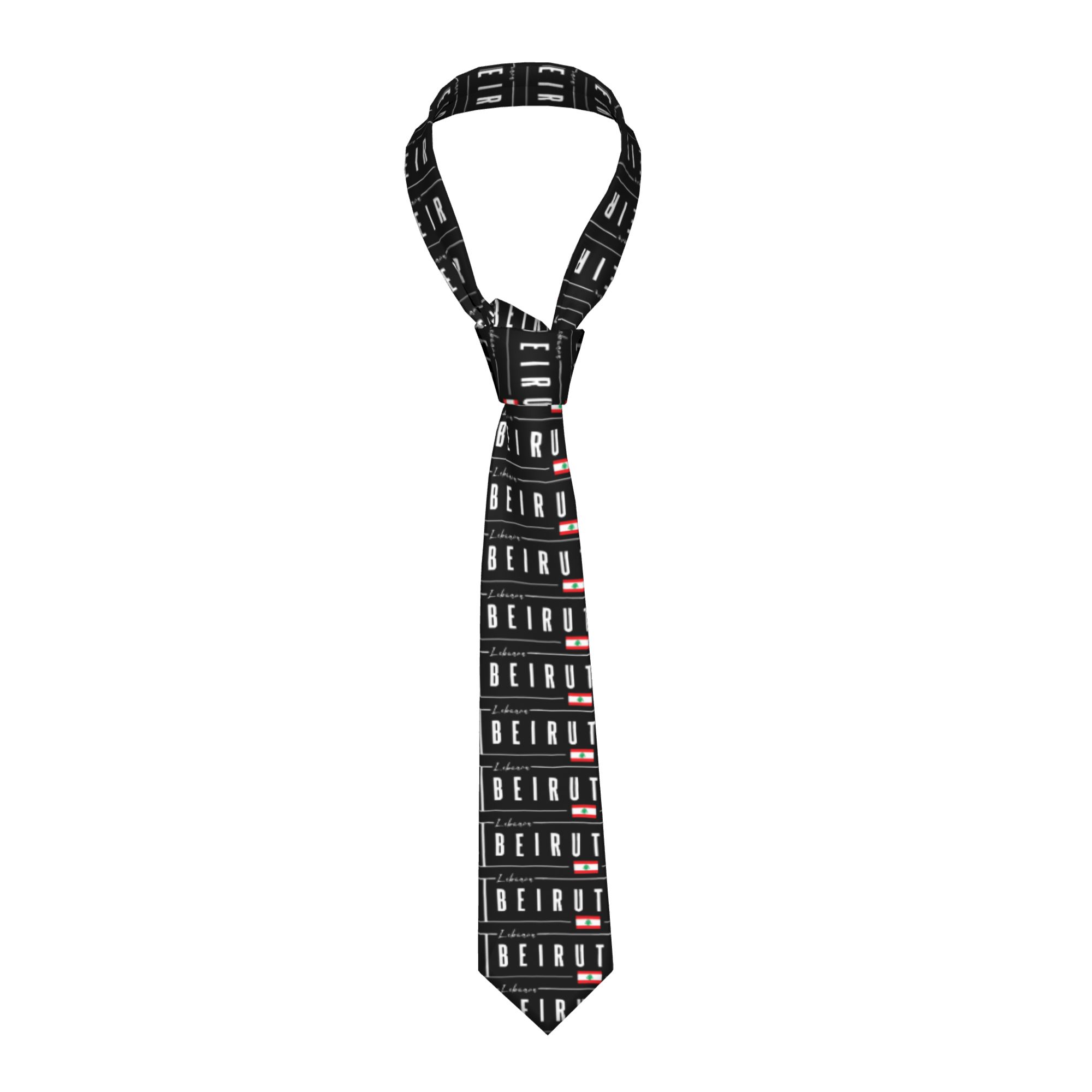 Beirut Lebanon Flag Tie  Cospl - đánh giá và giá Women Accessories Lebanon