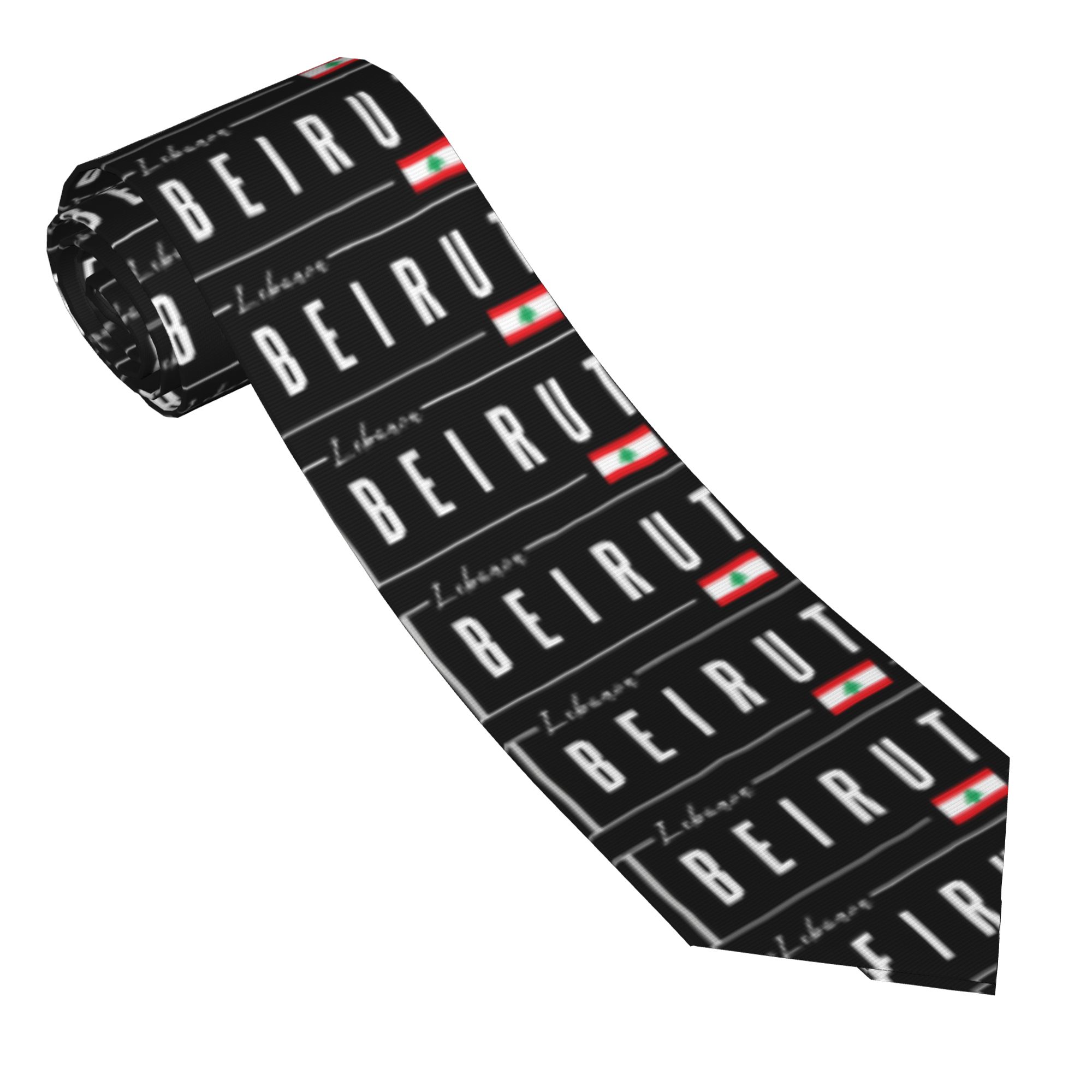 Beirut Lebanon Flag Tie  Cospl - đánh giá và giá Women Accessories Lebanon