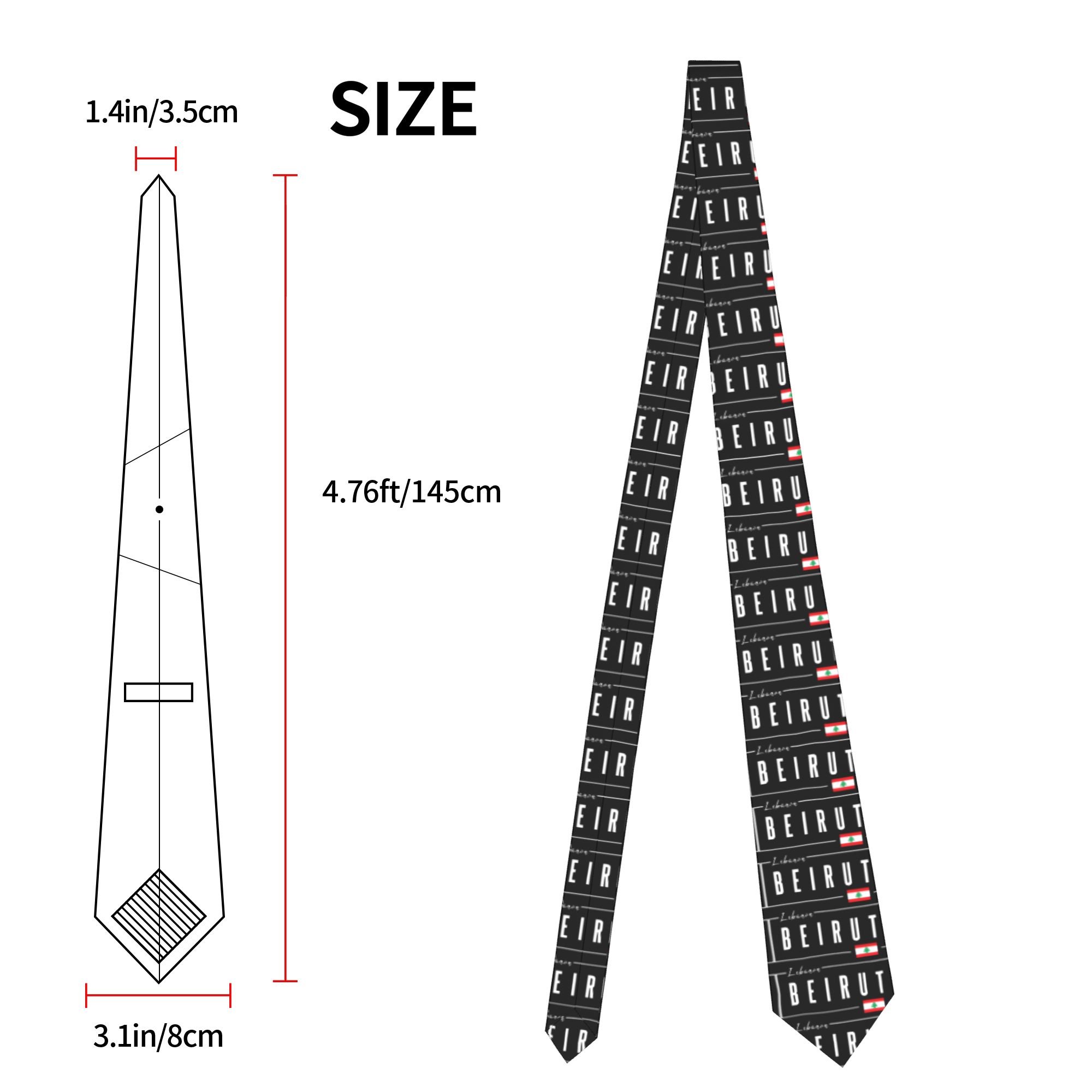 Beirut Lebanon Flag Tie  Cospl - đánh giá và giá Women Accessories Lebanon