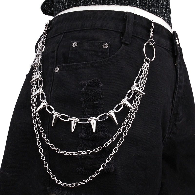 Hip Hop Punk Rock Metal Pants  - đánh giá và giá Wallet Chain Bag