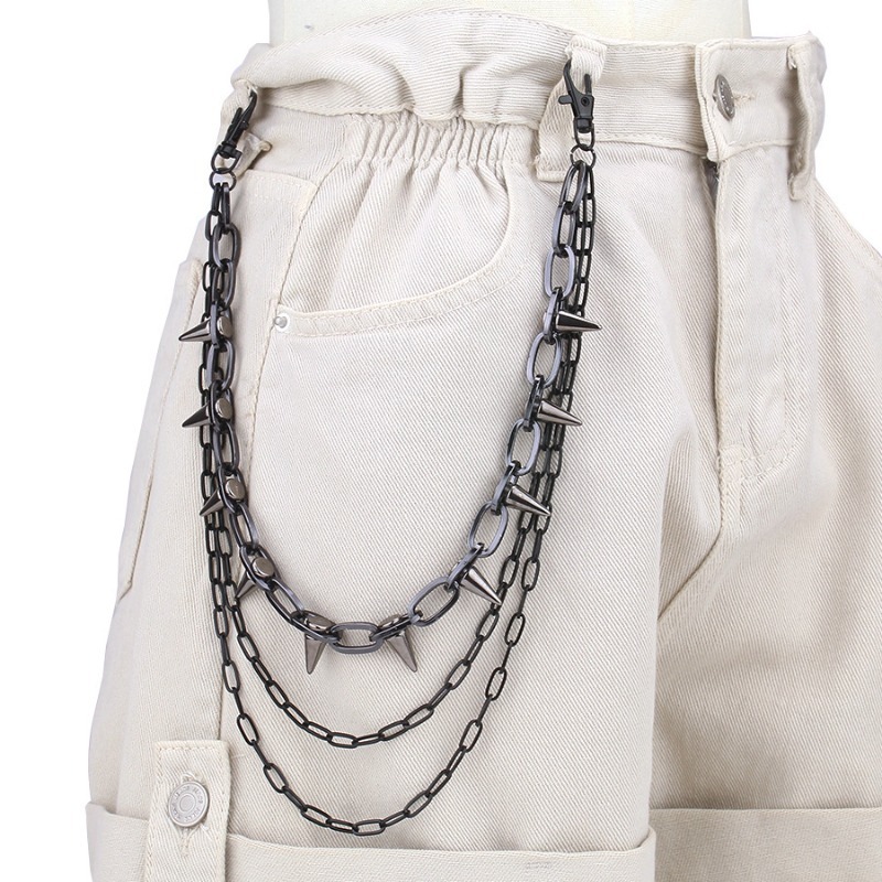 Hip Hop Punk Rock Metal Pants  - đánh giá và giá Wallet Chain Bag