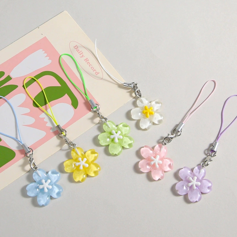 Colorful Resin Flower Phone Ch - đánh giá và giá Women Accessories Pack