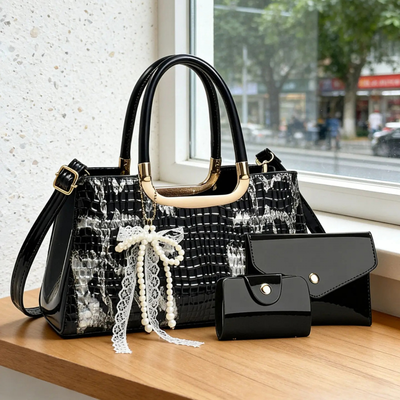 Women's Handbag Set, Crocodile - đánh giá và giá Women Accessories Set
