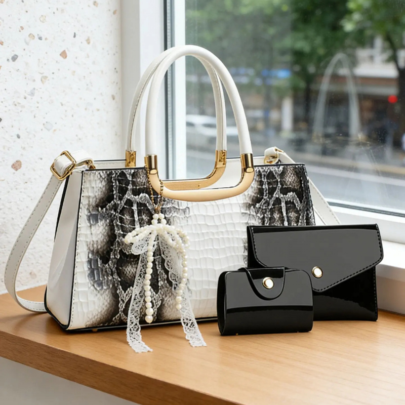 Women's Handbag Set, Crocodile - đánh giá và giá Women Accessories Set