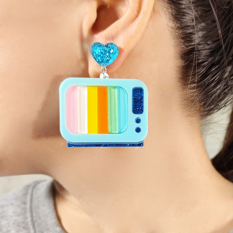 KUGUYS Acrylic 90s Television  - đánh giá và giá Women'S Accessories In The 90S