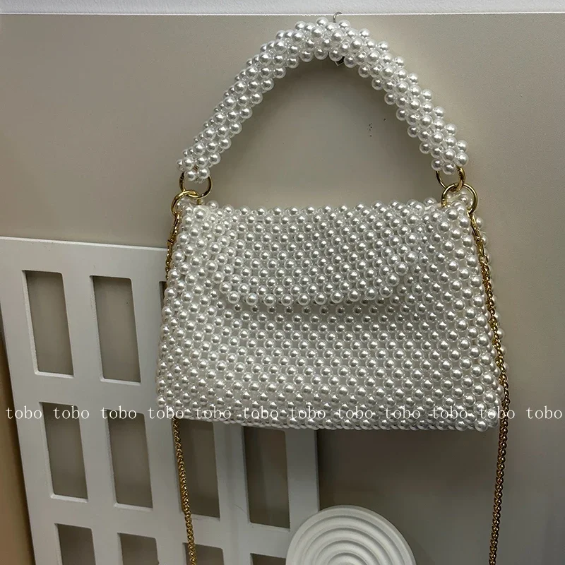 Ins Superlatives Pearl Bead Wa - đánh giá và giá Wallet Chain Bag