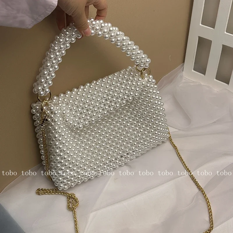 Ins Superlatives Pearl Bead Wa - đánh giá và giá Wallet Chain Bag