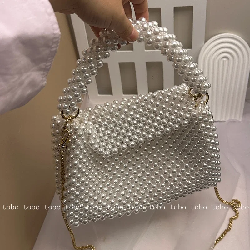 Ins Superlatives Pearl Bead Wa - đánh giá và giá Wallet Chain Bag