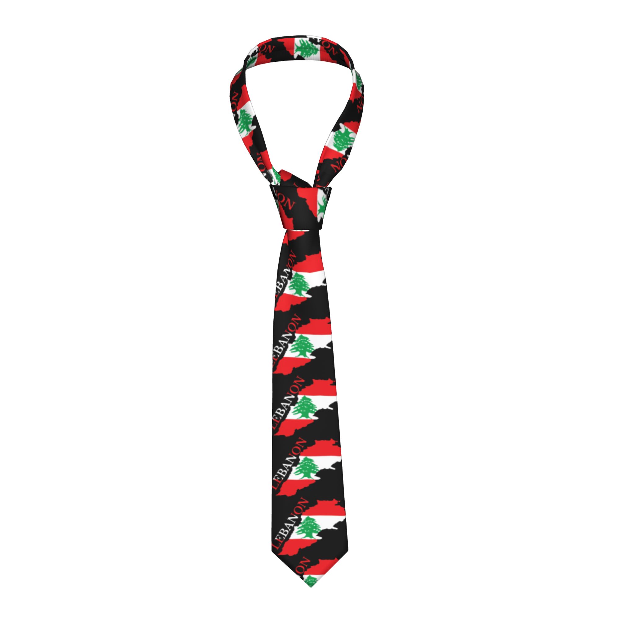 Lebanon Flag Map  Tie  Cosplay - đánh giá và giá Women Accessories Lebanon