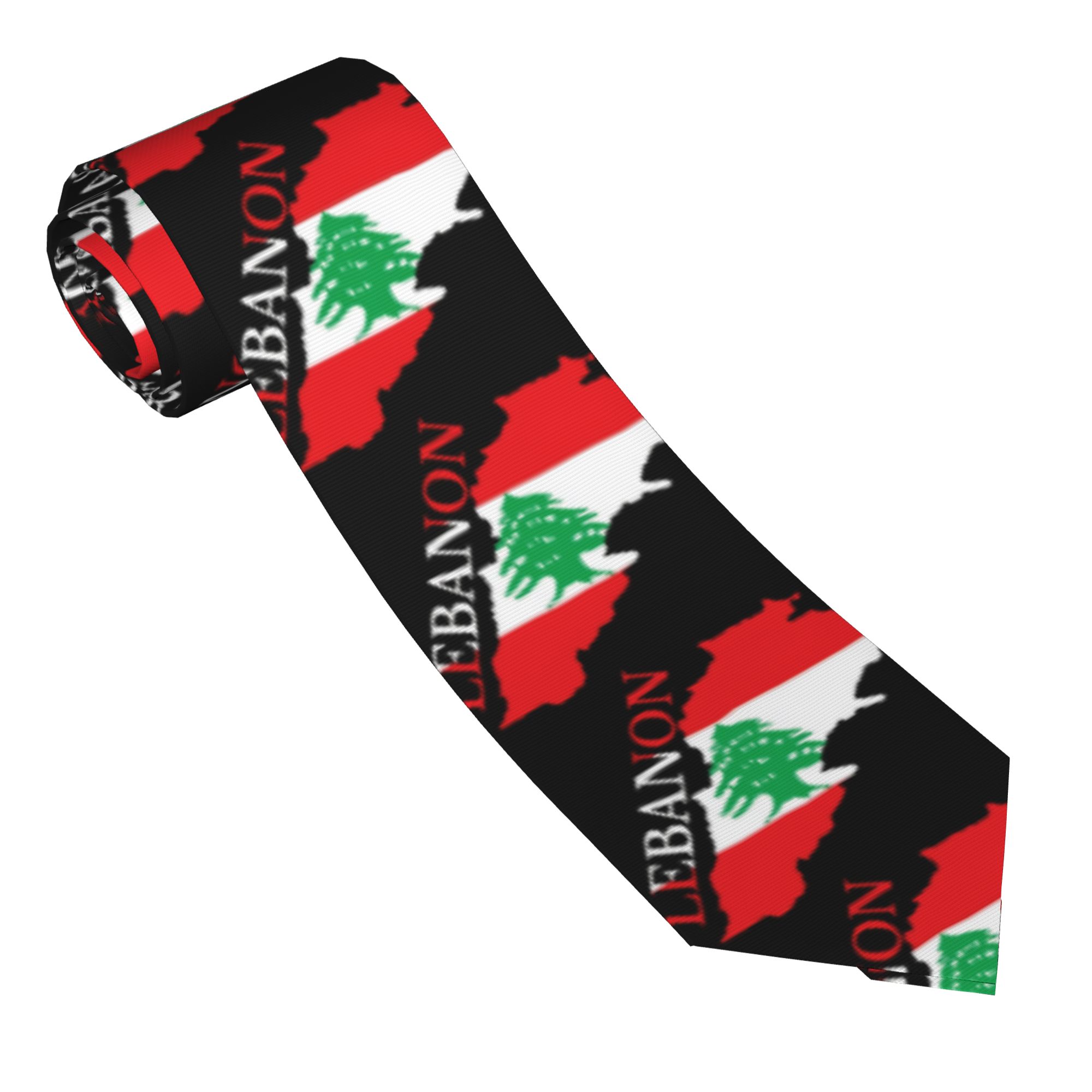 Lebanon Flag Map  Tie  Cosplay - đánh giá và giá Women Accessories Lebanon