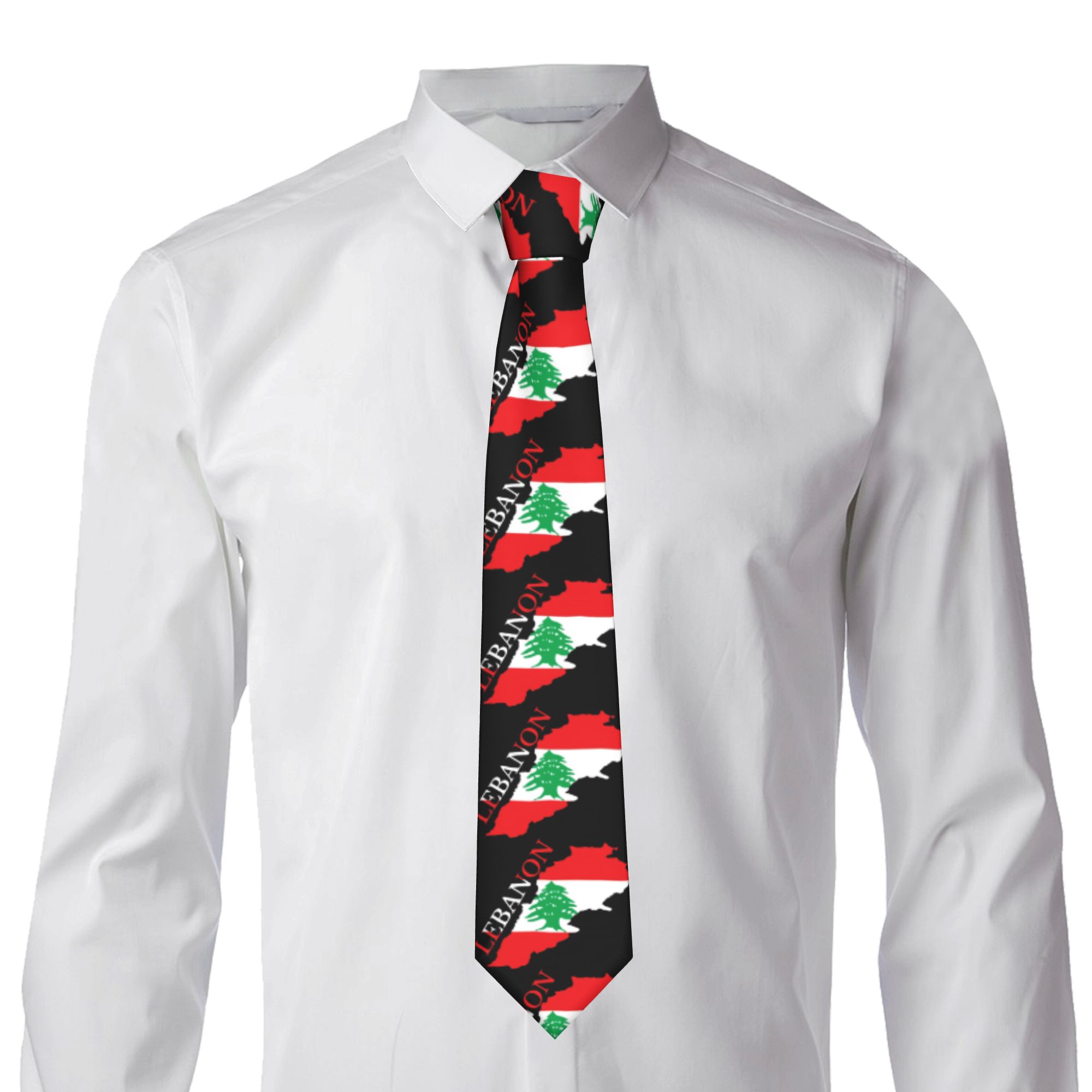 Lebanon Flag Map  Tie  Cosplay - đánh giá và giá Women Accessories Lebanon