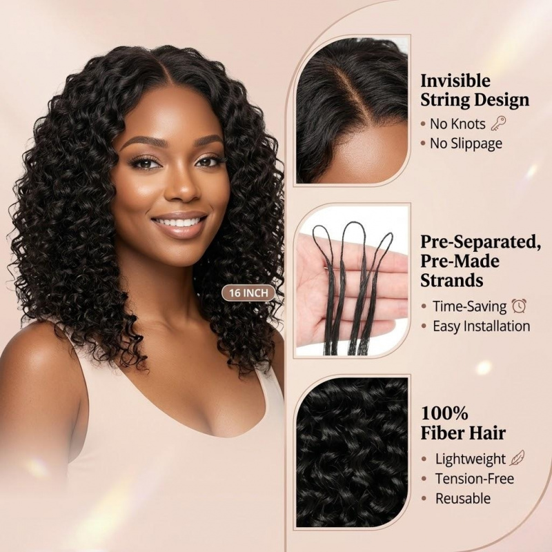 Water Wave Synthetic Feather C - đánh giá và giá Women Accessories Pack
