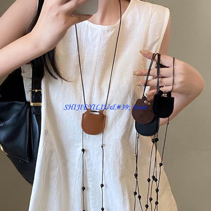 E21F Ví đeo cổ bằng da chắc ch - đánh giá và giá Women Accessories Shop Design